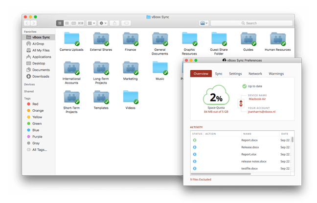 Met de Sync Tool heeft u alle documenten op uw computer, zelfs offline.