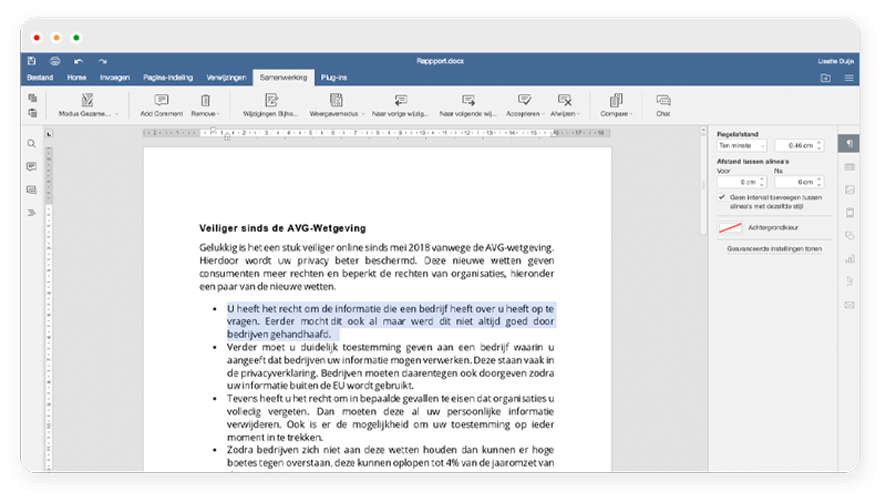 online samenwerken in word, powerpoint of excel